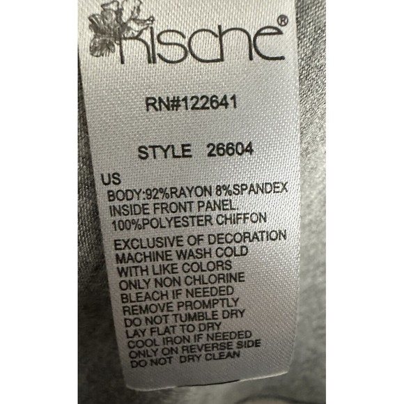 Kische Open Front Gray Cardigan Size Small Draped Front Sequin Collar Tunic - Picture 6 of 7